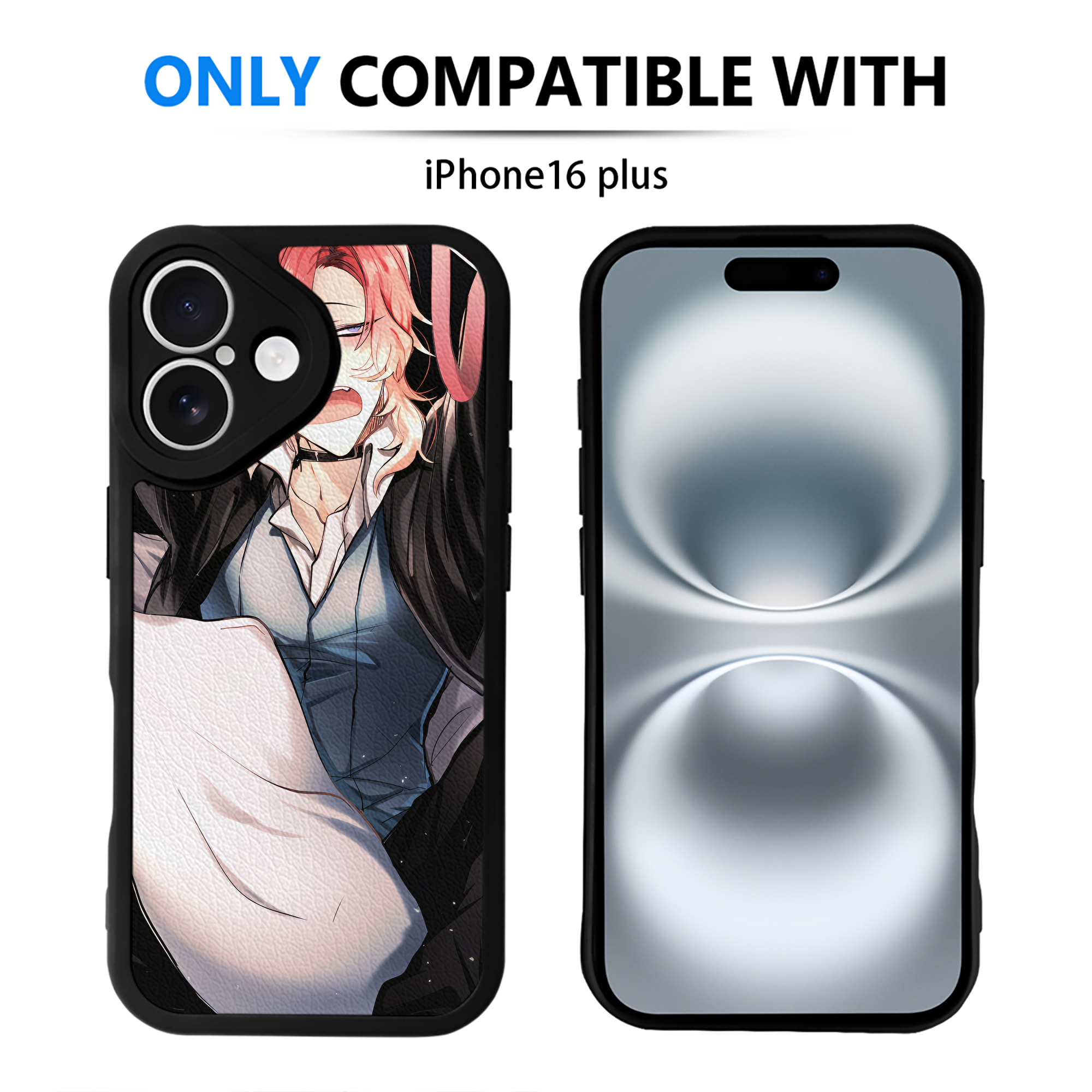 （画像用） 文豪ストレイドッグス Bungo Stray Dogs 【iPhone 16シリーズ対応】シリコンスマホケース（レザー調） 材質：シリコン